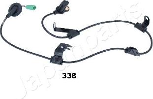 Japanparts ABS-338 - Датчик ABS, частота обертання колеса autocars.com.ua