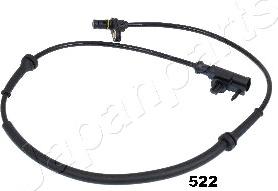 Japanparts ABS-522 - Датчик ABS, частота вращения колеса avtokuzovplus.com.ua