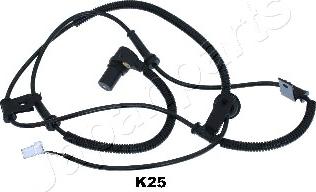 Japanparts ABS-K25 - Датчик ABS, частота вращения колеса avtokuzovplus.com.ua