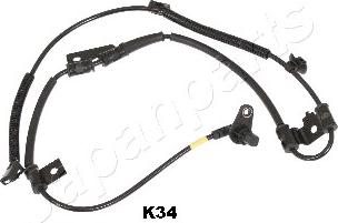 Japanparts ABS-K34 - Датчик ABS, частота вращения колеса autodnr.net