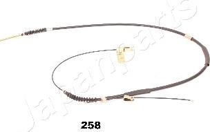 Japanparts BC-258 - Трос, гальмівна система autocars.com.ua