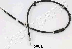 Japanparts BC-560L - Трос, гальмівна система autocars.com.ua