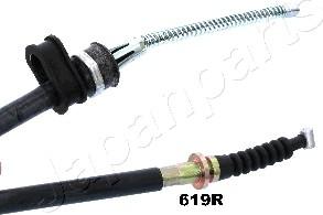 Japanparts BC-619R - Трос, гальмівна система autocars.com.ua