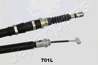 Japanparts BC-701L - Трос, гальмівна система autocars.com.ua