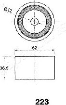 Japanparts BE-223 - Натяжитель, ремень ГРМ autodnr.net