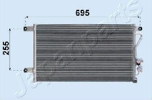 Japanparts CND163018 - Конденсатор, кондиціонер autocars.com.ua