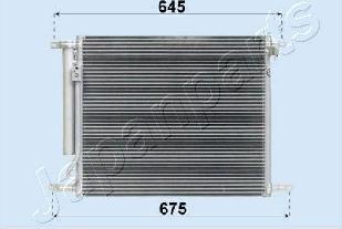 Japanparts CND313016 - Конденсатор, кондиціонер autocars.com.ua