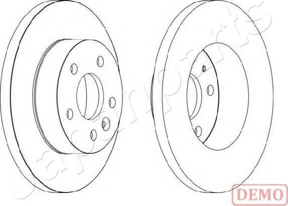 Japanparts DI-056C - Гальмівний диск autocars.com.ua