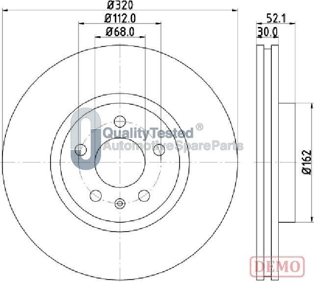 Japanparts DI0919JM - Тормозной диск autodnr.net