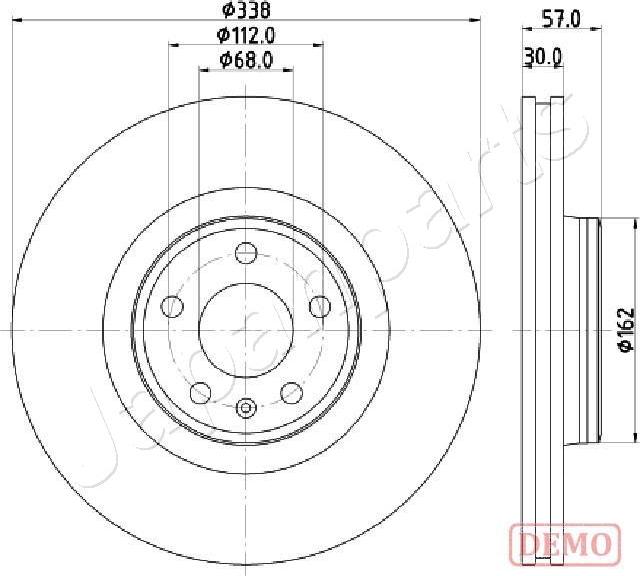 Japanparts DI-0920C - Гальмівний диск autocars.com.ua