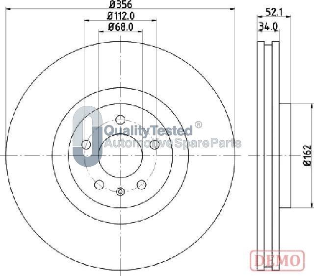 Japanparts DI0929JM - Тормозной диск autodnr.net