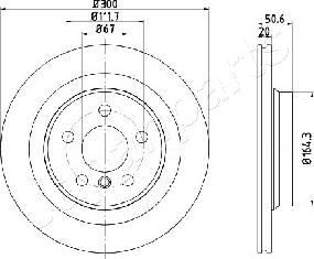 Japanparts DP-0106 - Тормозной диск avtokuzovplus.com.ua