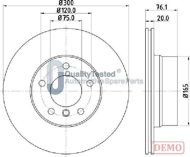 Japanparts DP0136JM - Тормозной диск autodnr.net