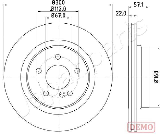 Japanparts DP-0510C - Тормозной диск avtokuzovplus.com.ua