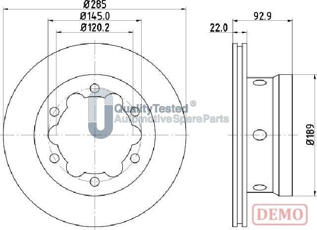 Japanparts DP0528JM - Тормозной диск autodnr.net