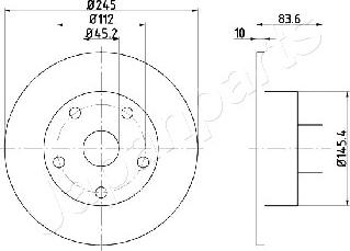 Japanparts DP-0906 - Тормозной диск autodnr.net