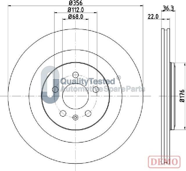 Japanparts DP0917JM - Тормозной диск autodnr.net