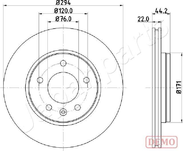 Japanparts DP-0925C - Тормозной диск autodnr.net