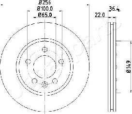 Japanparts DP-0931 - Тормозной диск autodnr.net