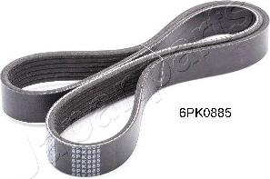 Japanparts DV-6PK0885 - Поликлиновой ремінь autocars.com.ua