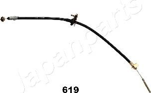 Japanparts GC-619 - Трос, управління зчепленням autocars.com.ua