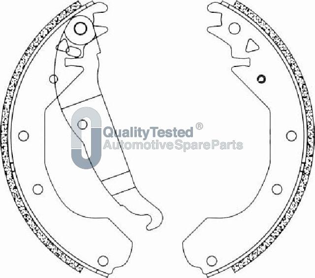 Japanparts GF0404JM - Комплект тормозных колодок, барабанные autodnr.net