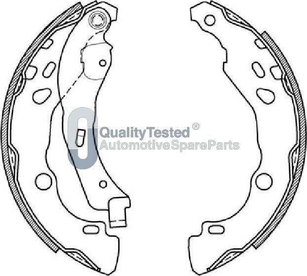 Japanparts GF0602JM - Комплект тормозных колодок, барабанные avtokuzovplus.com.ua