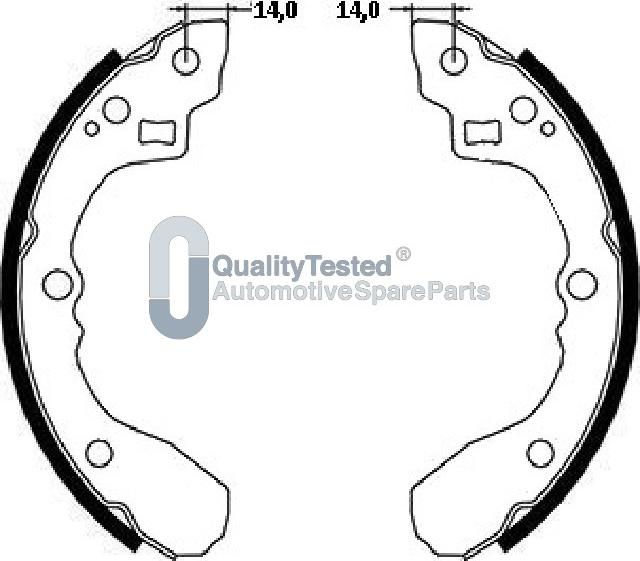 Japanparts GF398JM - Комплект тормозных колодок, барабанные avtokuzovplus.com.ua