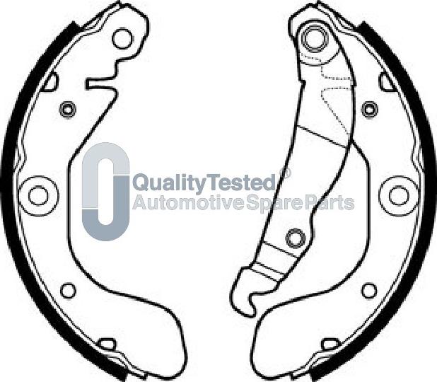 Japanparts GFW10JM - Комплект тормозных колодок, барабанные autodnr.net