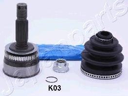 Japanparts GI-K03 - Шарнірний комплект, ШРУС, приводний вал autocars.com.ua