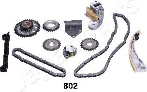 Japanparts KDK-802 - Комплект ланцюга приводу распредвала autocars.com.ua