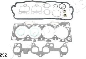 Japanparts KG-292 - Комплект прокладок, головка циліндра autocars.com.ua