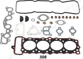 Japanparts KG-308 - Комплект прокладок, головка циліндра autocars.com.ua