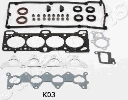 Japanparts KG-K03 - Комплект прокладок, головка циліндра autocars.com.ua