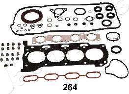 Japanparts KM-264 - Комплект прокладок, двигун autocars.com.ua