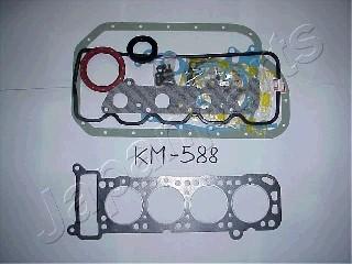 Japanparts KM-588 - Комплект прокладок, двигун autocars.com.ua