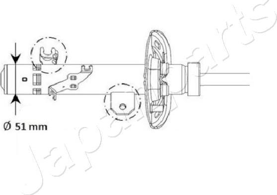 Japanparts MM-01130 - Амортизатор autocars.com.ua