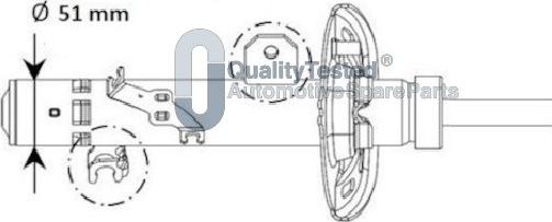 Japanparts MQ-01131 - Амортизатор avtokuzovplus.com.ua