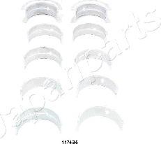 Japanparts MS1174G5 - Комплект підшипників колінчастого вала autocars.com.ua