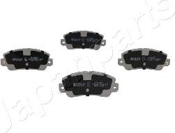 Japanparts PA-0065AF - Гальмівні колодки, дискові гальма autocars.com.ua