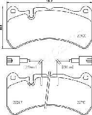 Japanparts PA-0210AF - Гальмівні колодки, дискові гальма autocars.com.ua