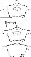 Japanparts PA-0314AF - Тормозные колодки, дисковые, комплект autodnr.net