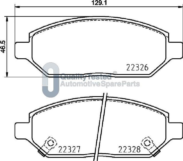 Japanparts PA0407JM - Тормозные колодки, дисковые, комплект autodnr.net