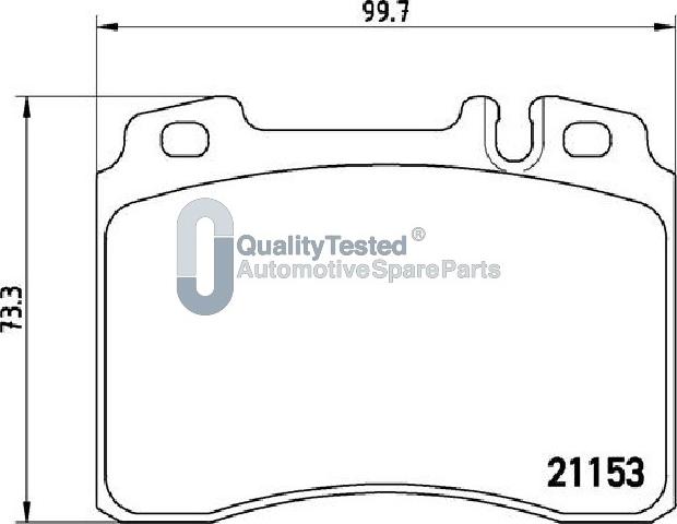 Japanparts PA0506JM - Тормозные колодки, дисковые, комплект avtokuzovplus.com.ua