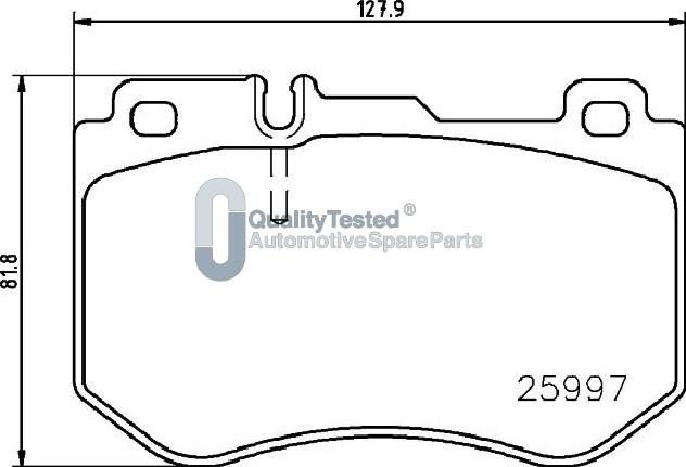 Japanparts PA0515JM - Гальмівні колодки, дискові гальма autocars.com.ua