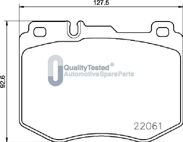 Japanparts PA0516JM - Гальмівні колодки, дискові гальма autocars.com.ua