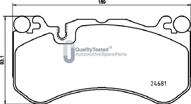 Japanparts PA0517JM - Тормозные колодки, дисковые, комплект avtokuzovplus.com.ua