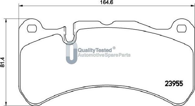 Japanparts PA0521JM - Тормозные колодки, дисковые, комплект autodnr.net