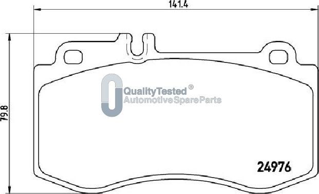 Japanparts PA0522JM - Тормозные колодки, дисковые, комплект avtokuzovplus.com.ua