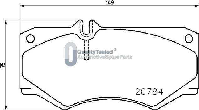 Japanparts PA0530JM - Гальмівні колодки, дискові гальма autocars.com.ua